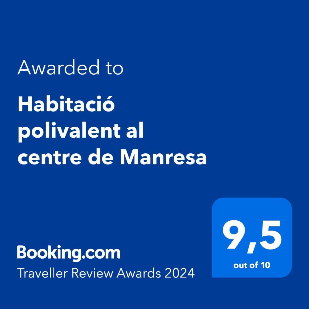 Habitacio Polivalent Al Centre De Manresa Apartman Kültér fotó